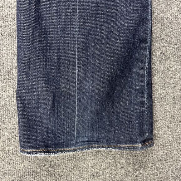 7 For All Mankind Flare Jeans Women's 30 Blue Dark Wash - Picture 7 of 12